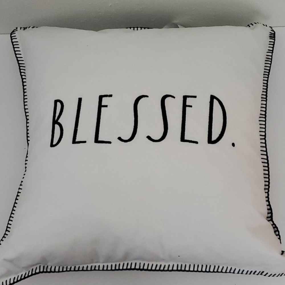 🆕️ Rae Dunn BLESSED. Accent Pillow - Picture 5 of 9
